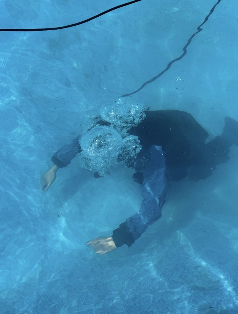 FDC diver performing pool work