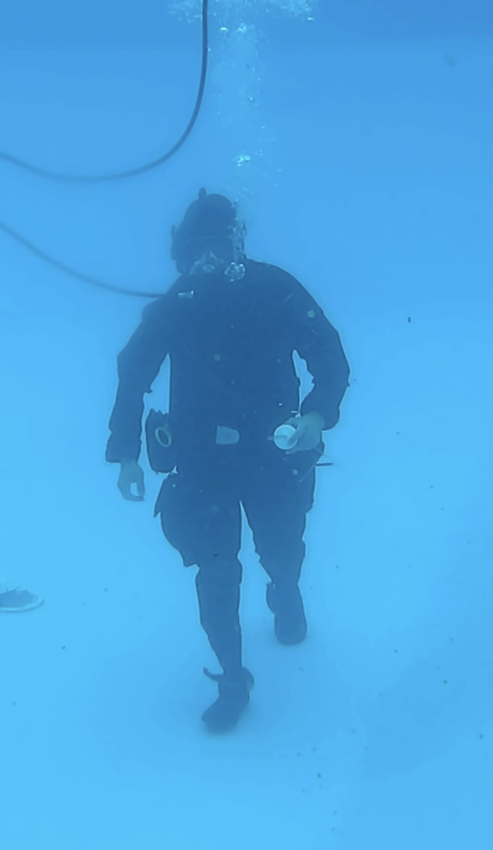 FDC diver working underwater